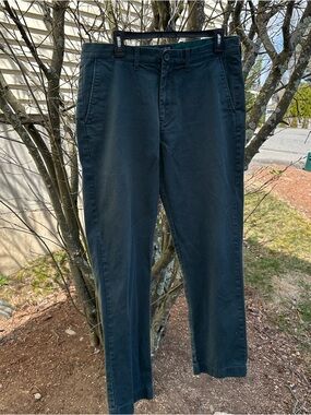 J. Crew Men's Dark Teal Straight Stretch Chinos 33” x 32”